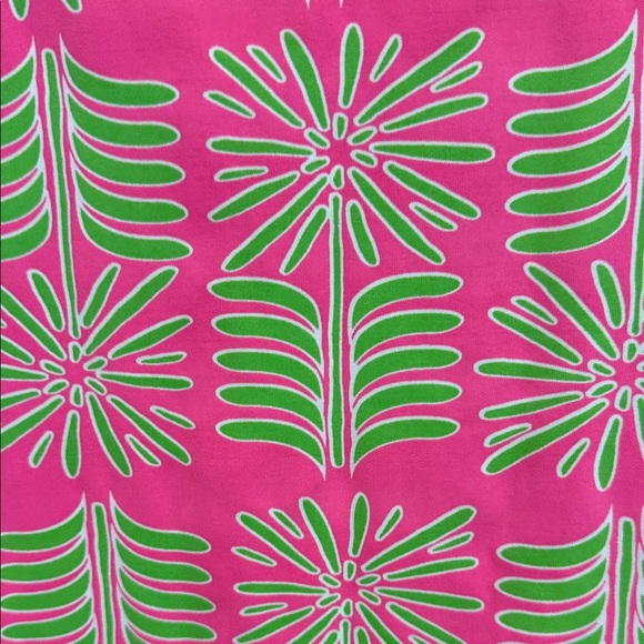 Sailor Sailor Vibrant Pink and Green Floral Dress XL Stretchy Thick - Picture 4 of 10